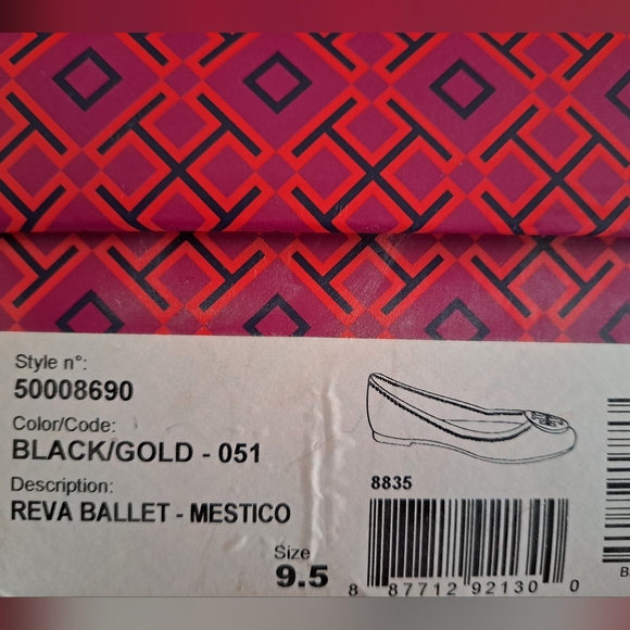 Tory Burch Black and Gold Women's Flats - Picture 6 of 6